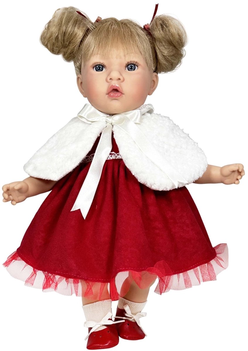 Nines d Onil Babypop Susette Kerst Blond 45 cm